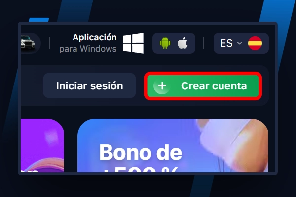 Completa la etapa de registro en 1Win.